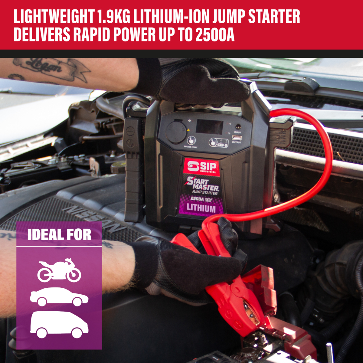 SIP 2500A 12V Lithium Jump Starter